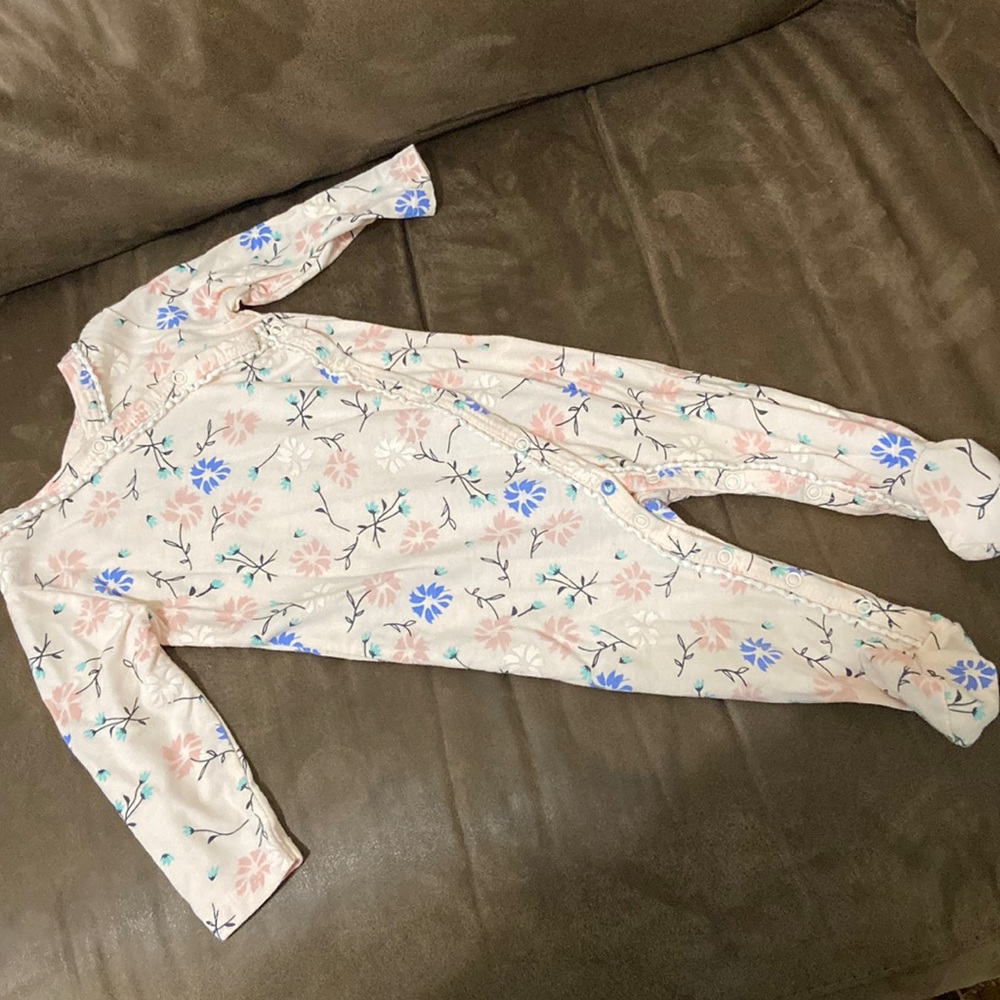 Jessica Simpson floral onesie; 3/6 m